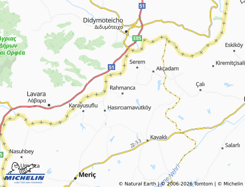 Mappa MICHELIN Rahmanca - ViaMichelin