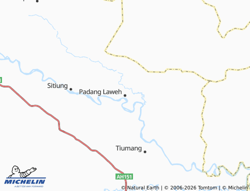 Mapa MICHELIN Padang Laweh - ViaMichelin