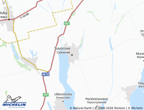Mapa MICHELIN Suvorove - ViaMichelin