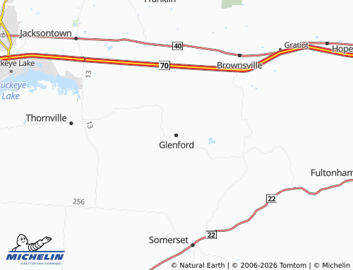 Mappa MICHELIN Glenford - ViaMichelin