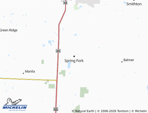 Mapa MICHELIN Spring Fork - ViaMichelin