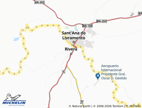 MICHELIN-Landkarte Rivera - ViaMichelin
