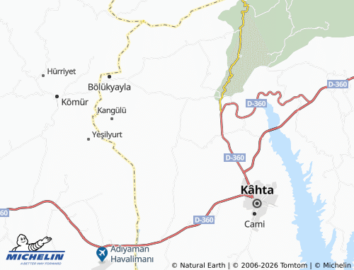 MICHELIN Yelkovan map - ViaMichelin