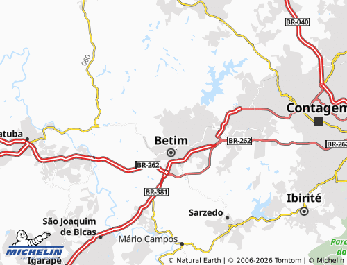 MICHELIN Ingá map - ViaMichelin