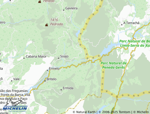 MICHELIN Campo Grande de Soajo map - ViaMichelin