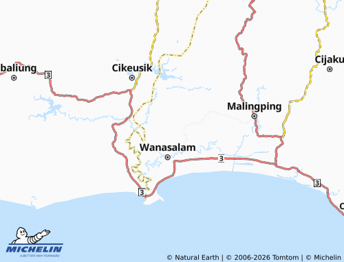 MICHELIN Cisarap map - ViaMichelin