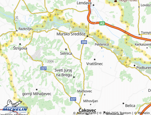 MICHELIN-Landkarte Zebanec Selo - ViaMichelin