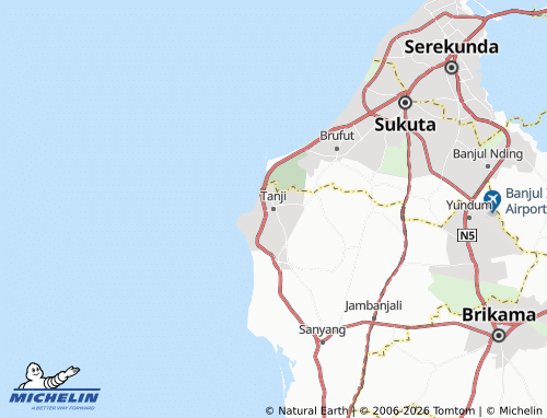 Mappa MICHELIN Tanji - ViaMichelin