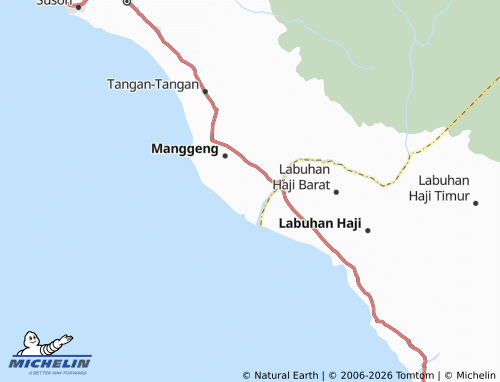 MICHELIN Padang Kelele map - ViaMichelin