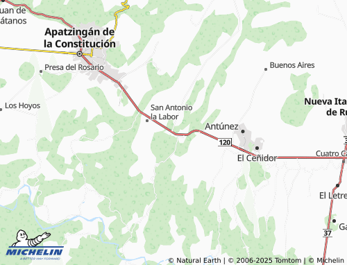 MICHELIN Uspero map - ViaMichelin