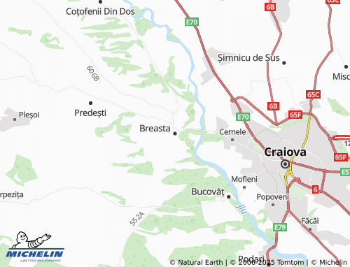 MICHELIN Breasta map - ViaMichelin