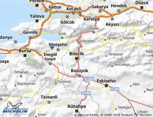 Carte MICHELIN Bilecik - ViaMichelin