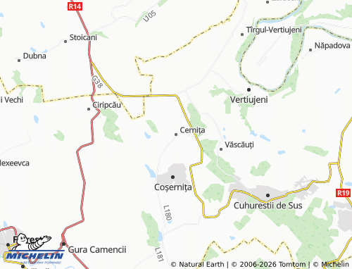 MICHELIN-Landkarte Cernița - ViaMichelin