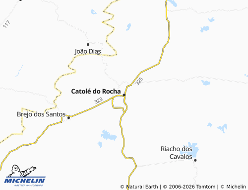 MICHELIN Catolé do Rocha map - ViaMichelin