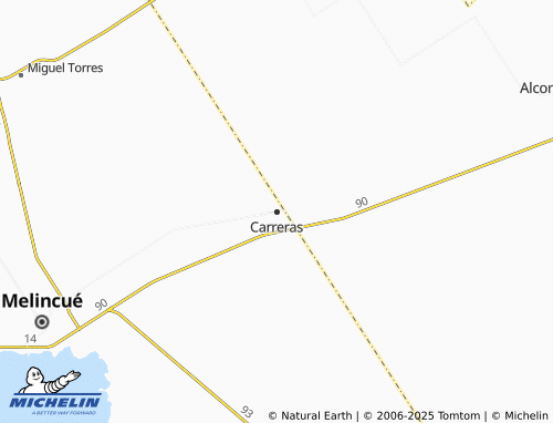 MICHELIN Carreras map - ViaMichelin