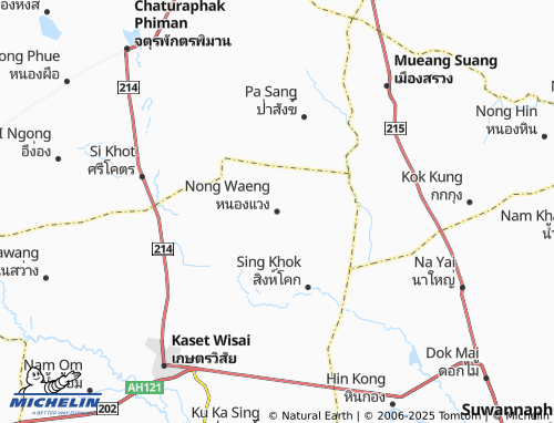 MICHELIN Nong Waeng map - ViaMichelin
