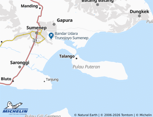 MICHELIN Talango map - ViaMichelin