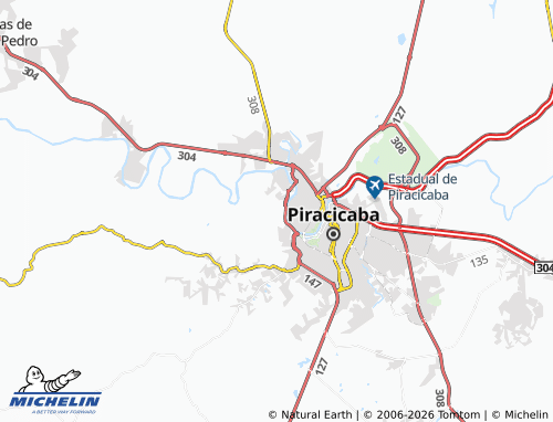 MICHELIN Jupiá map - ViaMichelin