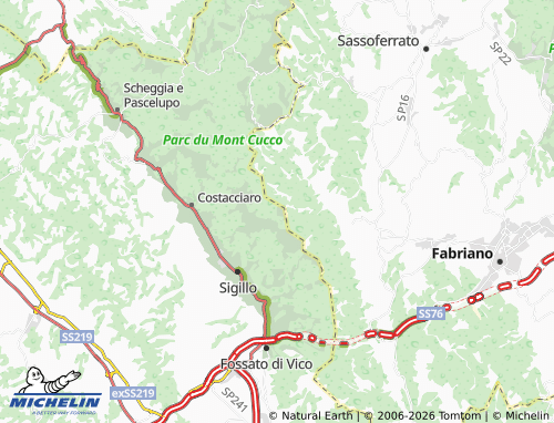 MICHELIN-Landkarte Val di Ranco - ViaMichelin