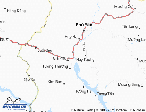 MICHELIN Tường Phù map - ViaMichelin