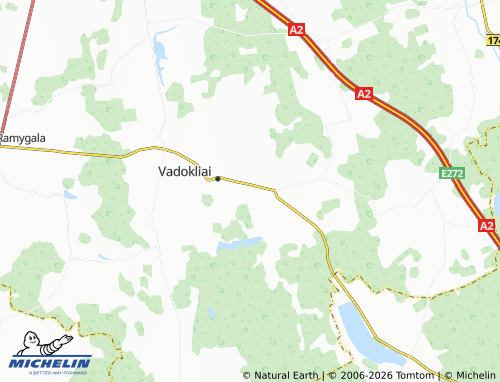MICHELIN Mikėnai map - ViaMichelin