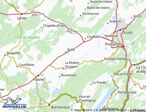 MICHELIN Bannans map - ViaMichelin