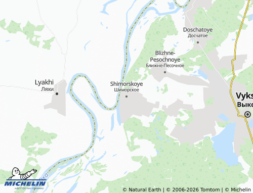 MICHELIN-Landkarte Shimorskoye - ViaMichelin