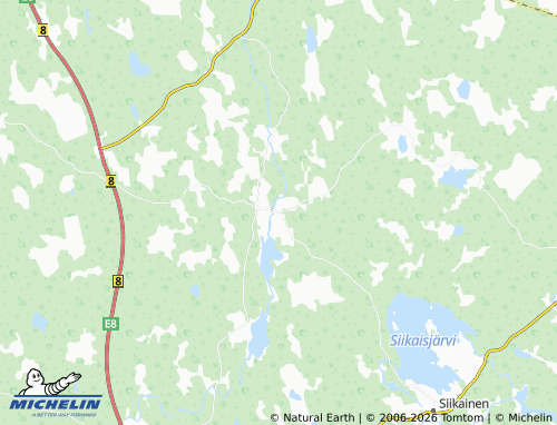 MICHELIN Lauttijärvi map - ViaMichelin