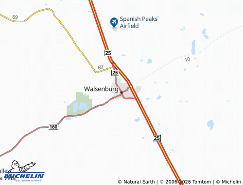 Mappa MICHELIN Walsenburg - ViaMichelin