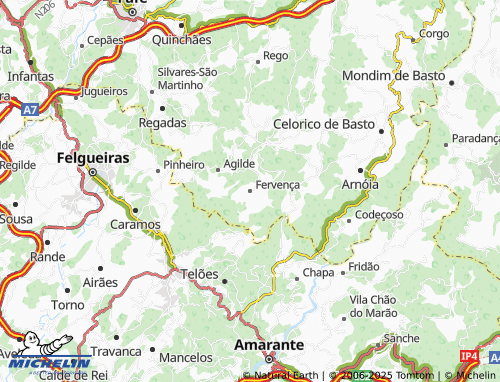 MICHELIN Fervença map - ViaMichelin