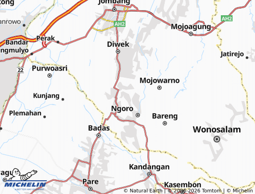 Mapa MICHELIN Gajah - ViaMichelin