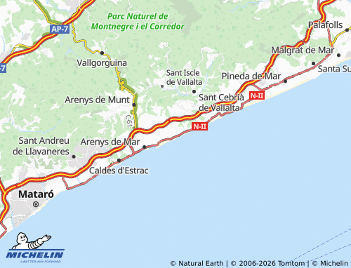 MICHELIN-Landkarte Canet de Mar - ViaMichelin