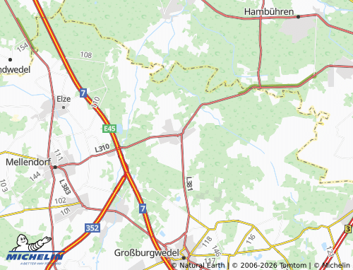 MICHELIN Fuhrberg map - ViaMichelin