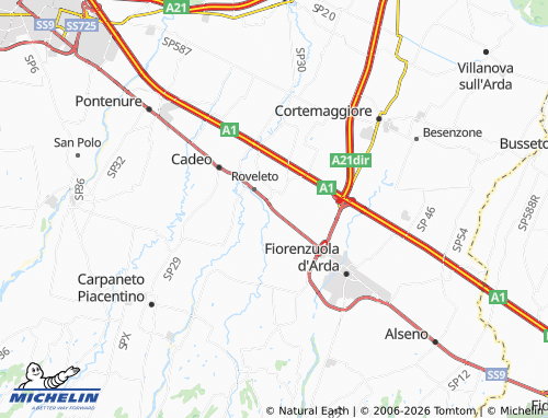 Mappa MICHELIN Fontana Fredda - ViaMichelin