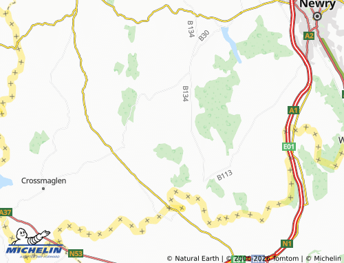 MICHELIN Mullaghbane map - ViaMichelin