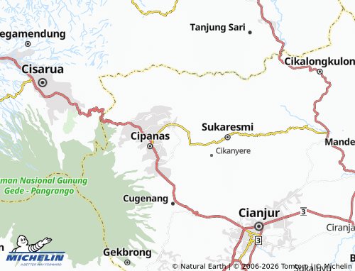 MICHELIN-Landkarte Cibodas - ViaMichelin