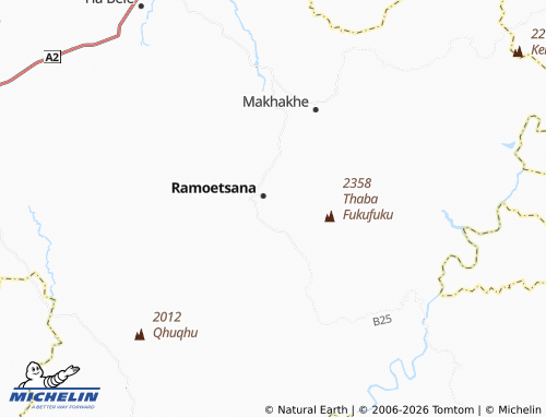 MICHELIN Liphakoeng map - ViaMichelin