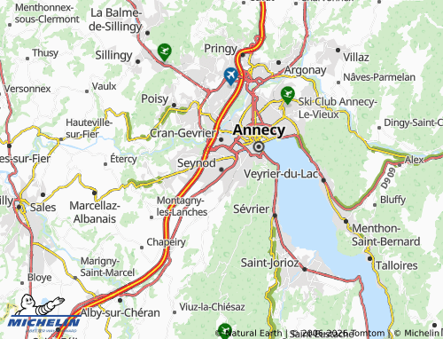 Carte MICHELIN Seynod - ViaMichelin