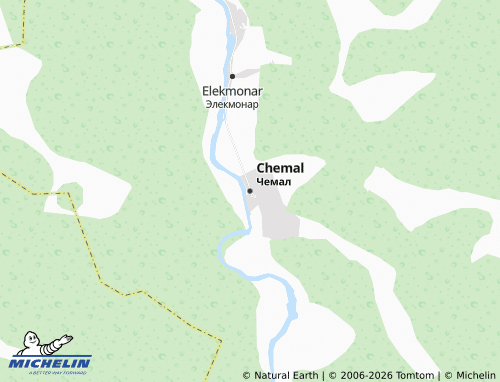 MICHELIN-Landkarte Chemal - ViaMichelin
