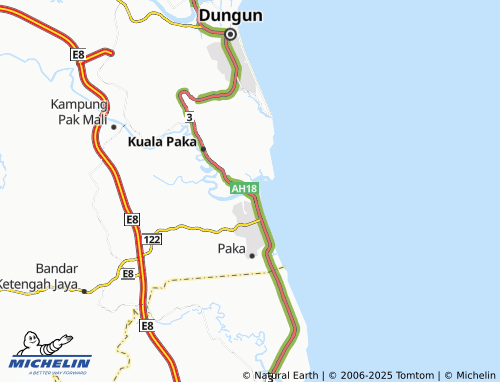 MICHELIN Rumbia Resort Villa map - ViaMichelin