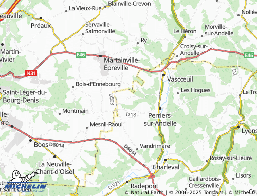 MICHELIN Letteguives map - ViaMichelin