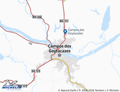 Mappa MICHELIN Jardim Guarus - ViaMichelin