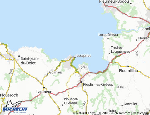 Mappa MICHELIN Locquirec - ViaMichelin