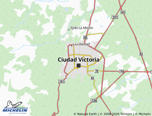 MICHELIN Fidel Velázquez map - ViaMichelin