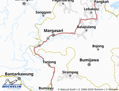 Mapa MICHELIN Wanasari - ViaMichelin