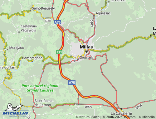 MICHELIN Creissels map - ViaMichelin