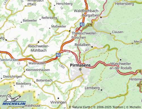 Carte MICHELIN Fehrbach - ViaMichelin
