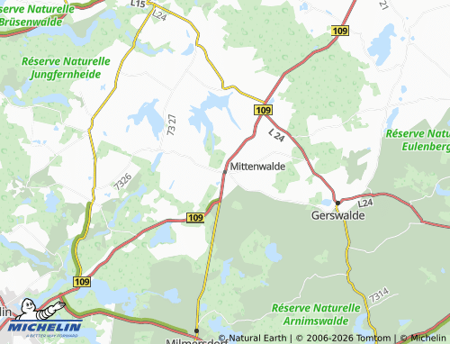 Kaart MICHELIN Mittenwalde - ViaMichelin
