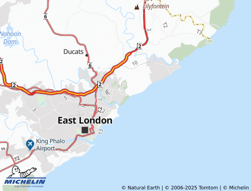 MICHELIN Bonza Bay map - ViaMichelin