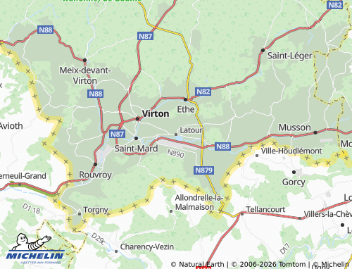 Kaart MICHELIN Latour - ViaMichelin